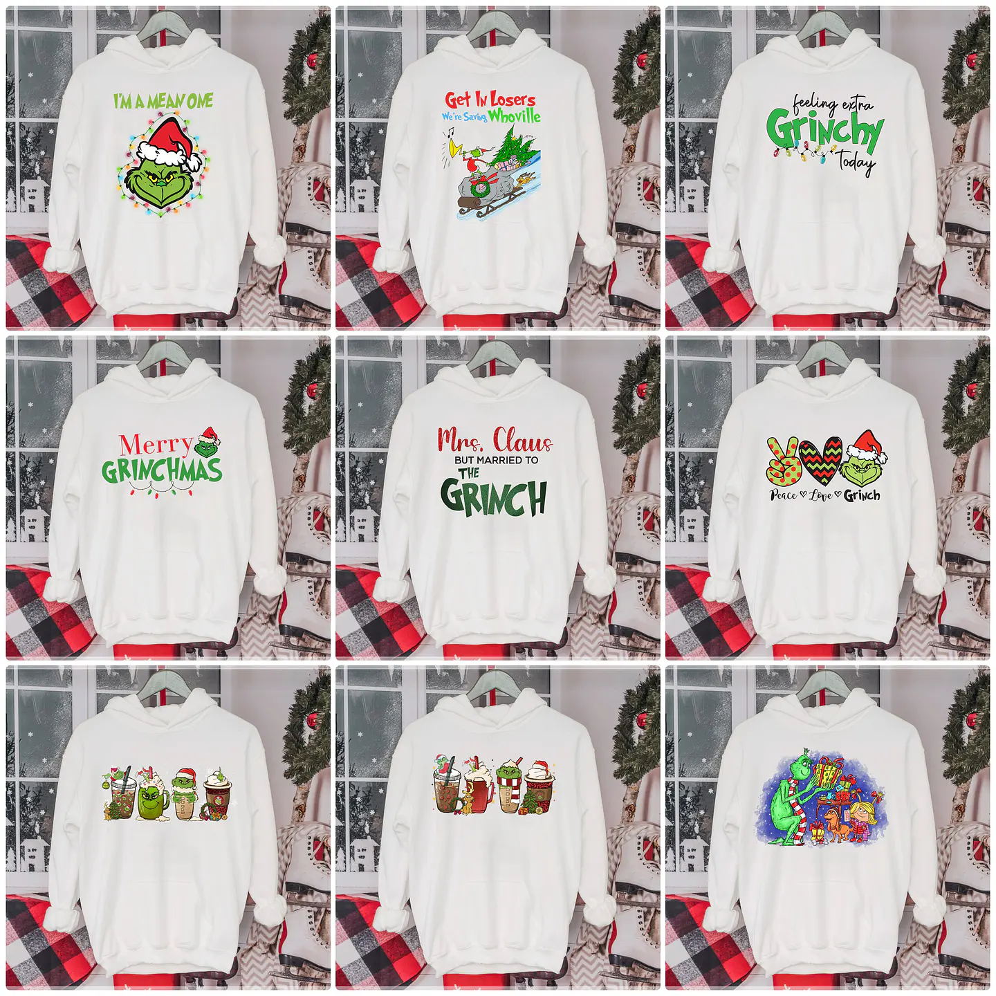 40 Artes para Camisa Grinch Natalino Arquivo em Jpg  1