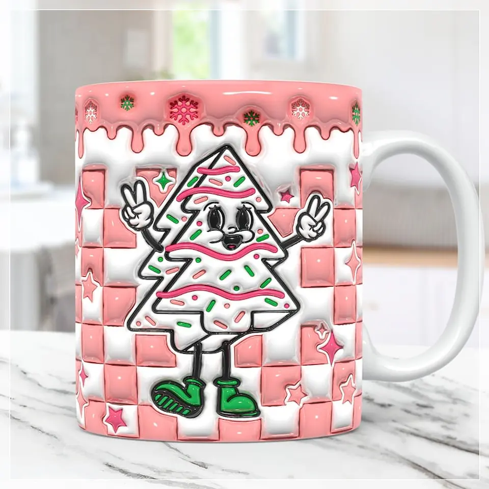 31 Artes para Caneca Natal Inflados 3D Arquivo em Jpg  6