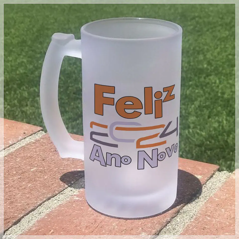 34 Artes para Copo de Chopp Ano Novo 2024 Arquivo em CorelDraw 7