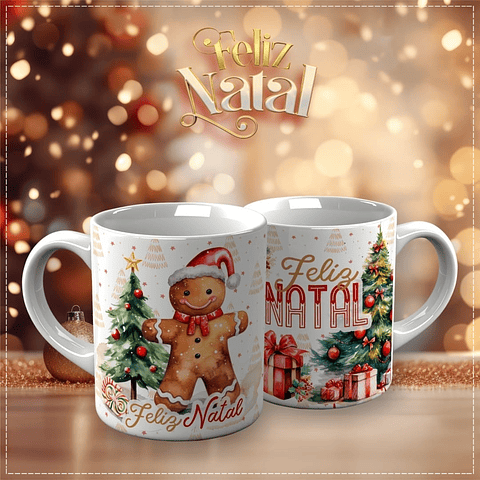 15 Artes para Caneca Papai Noel Arquivo em CorelDraw 