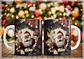 34 Artes para Caneca Natal Papai Noel 3D Arquivo em Jpg   - Thumbnail 7