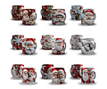 42 Artes para Caneca Papai Noel 3d Arquivo em Jpg  