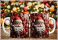 34 Artes para Caneca Natal Papai Noel 3D Arquivo em Jpg   - Thumbnail 8