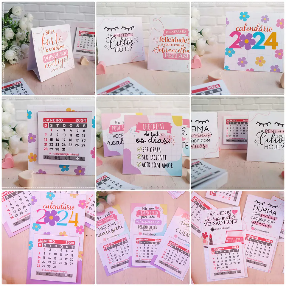 Arquivo Calendário de Mesa e Geladeira 2024 em Pdf 1