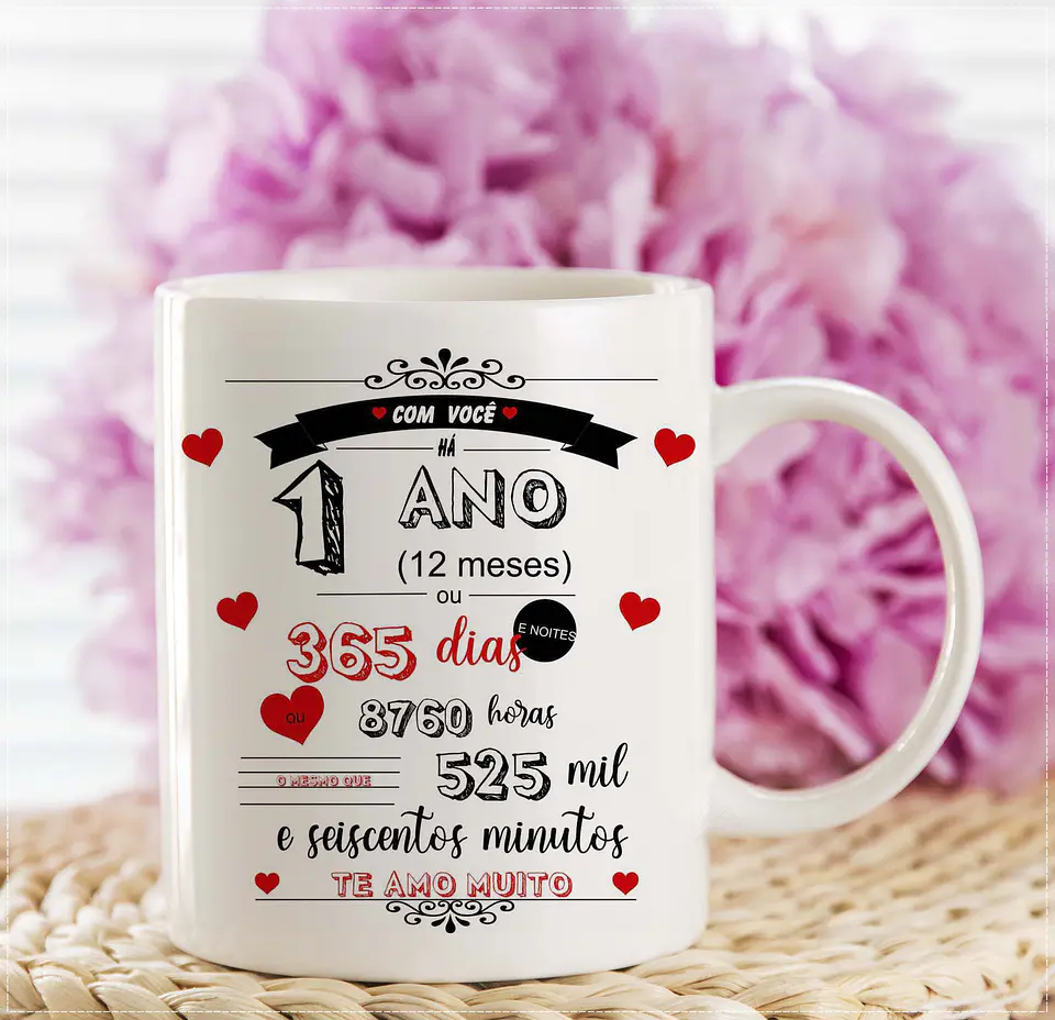 Arte Caneca Tempo de Namoro Arquivo em CorelDraw  1