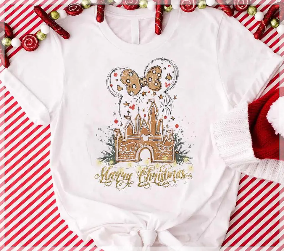 6 Artes para Camisa Natal Mickey e Minnie Arquivo em CorelDraw 3
