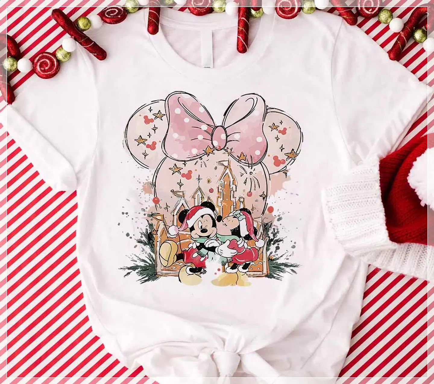 6 Artes para Camisa Natal Mickey e Minnie Arquivo em CorelDraw 6