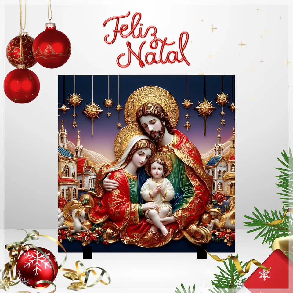 10 Artes para Azulejo Presépio em 3d Arquivo em Jpg 4