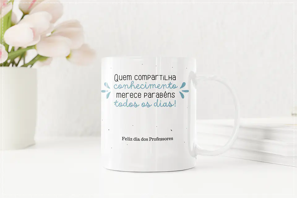 16 Artes para Caneca Dia dos Professores Minimalista Arquivo em Png 2