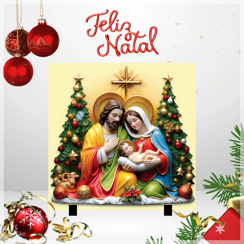 10 Artes para Azulejo Presépio em 3d Arquivo em Jpg 8