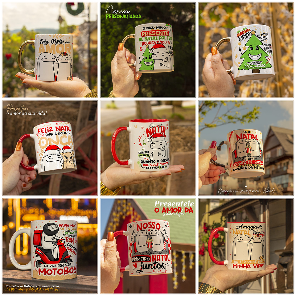 20 Artes para Caneca Flork Natal Arquivo em Png 2