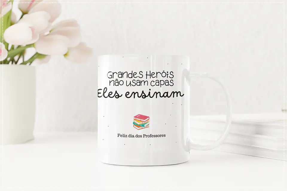 16 Artes para Caneca Dia dos Professores Minimalista Arquivo em Png 12