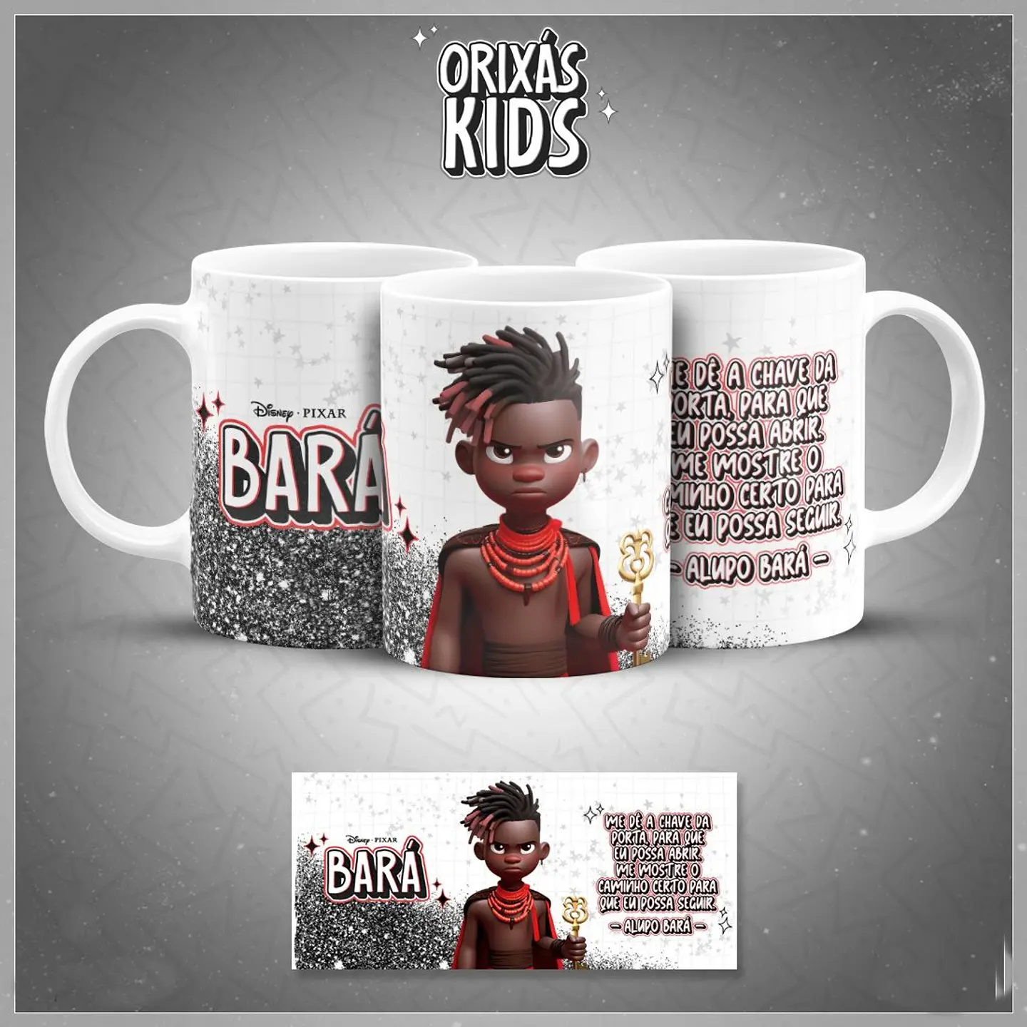 20 Artes para Caneca Orixás Kids Arquivo em Jpg 1