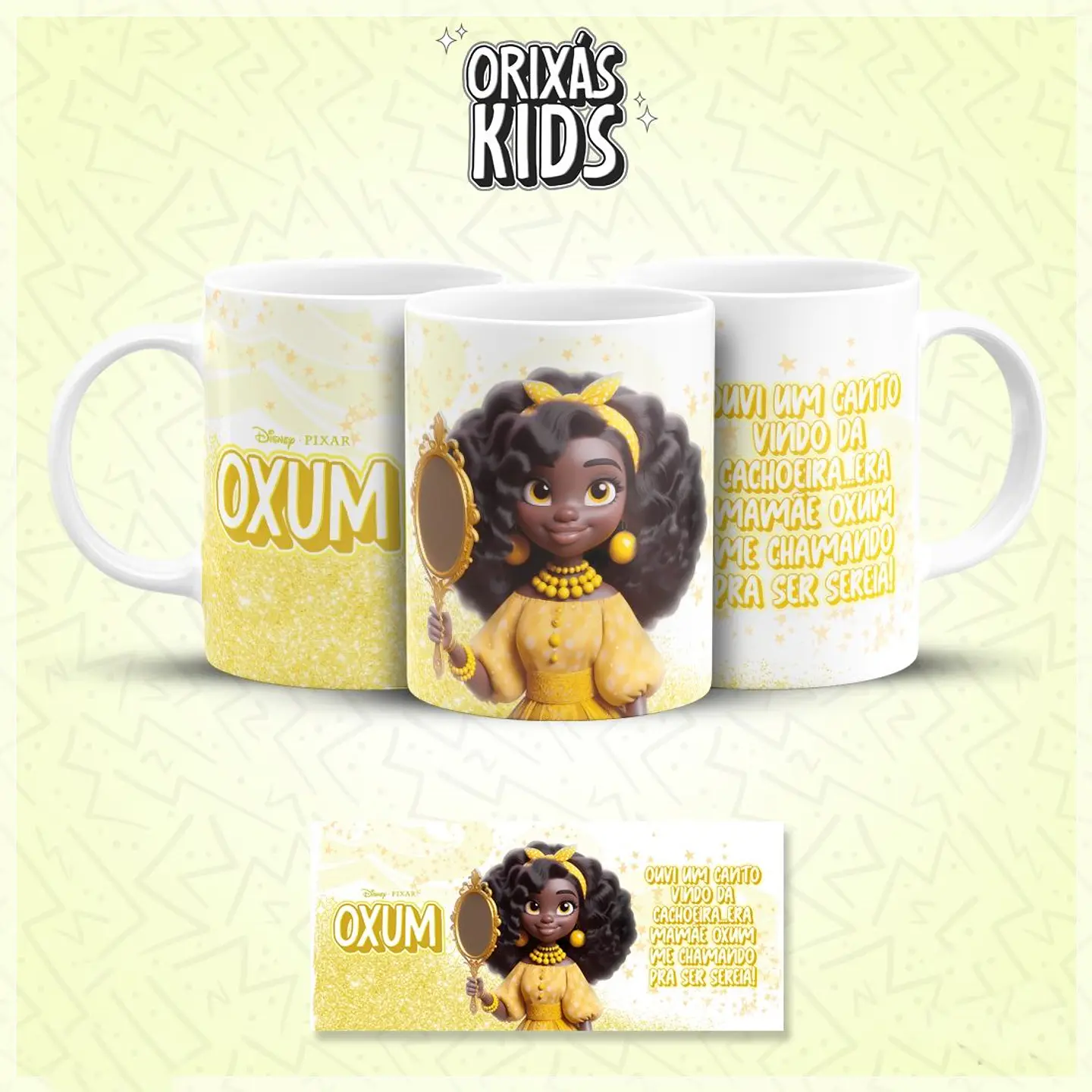 20 Artes para Caneca Orixás Kids Arquivo em Jpg 4