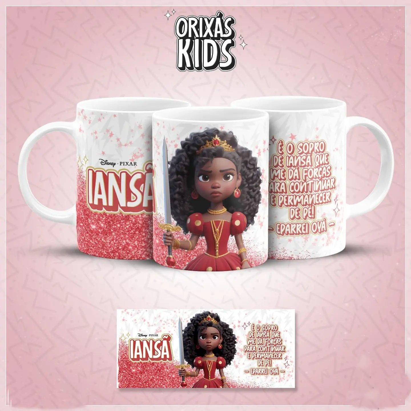 20 Artes para Caneca Orixás Kids Arquivo em Jpg 6