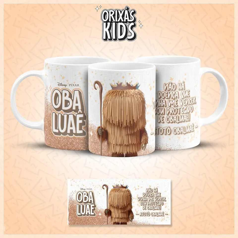 20 Artes para Caneca Orixás Kids Arquivo em Jpg 12