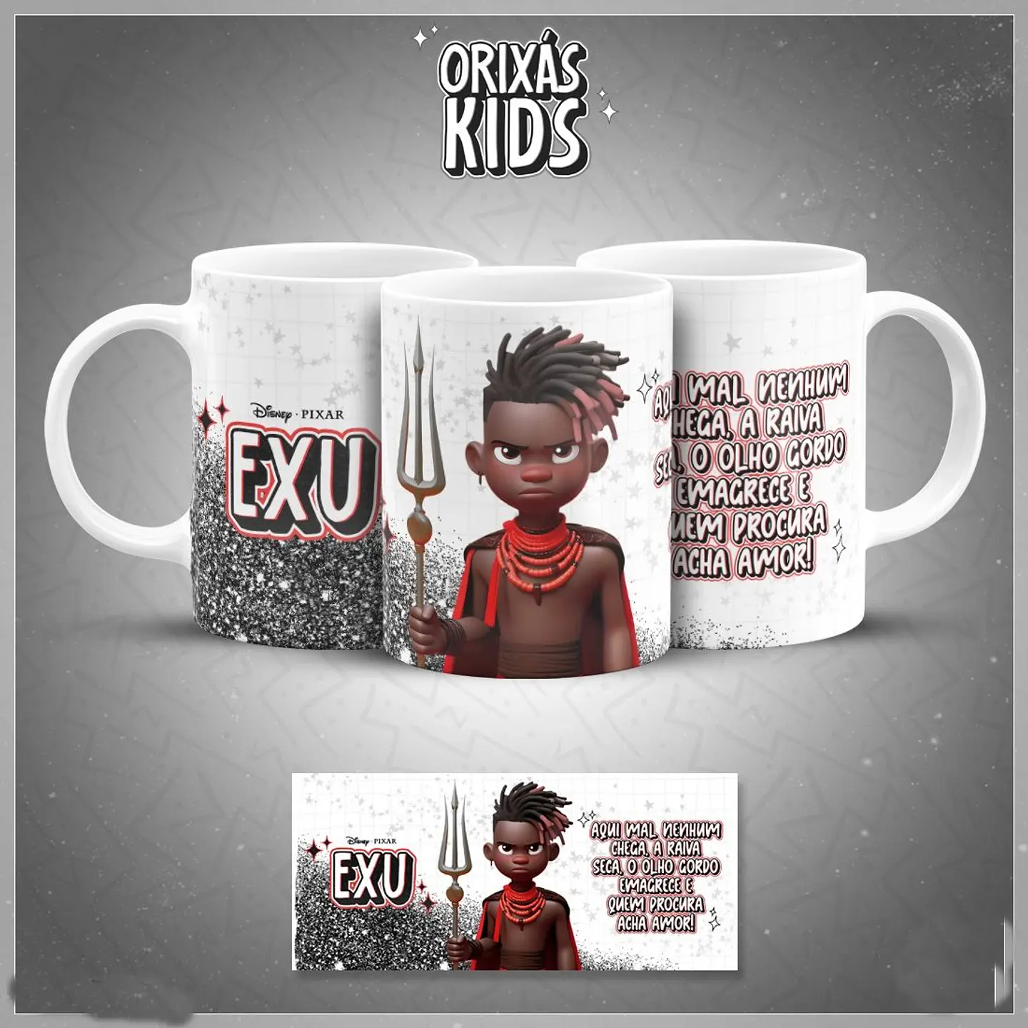 20 Artes para Caneca Orixás Kids Arquivo em Jpg 14
