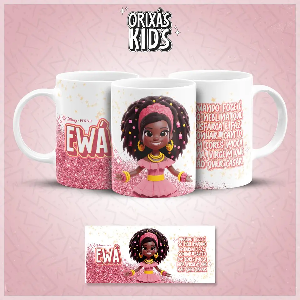 20 Artes para Caneca Orixás Kids Arquivo em Jpg 15