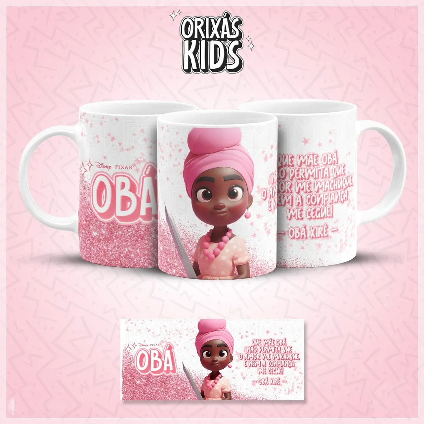 20 Artes para Caneca Orixás Kids Arquivo em Jpg 17