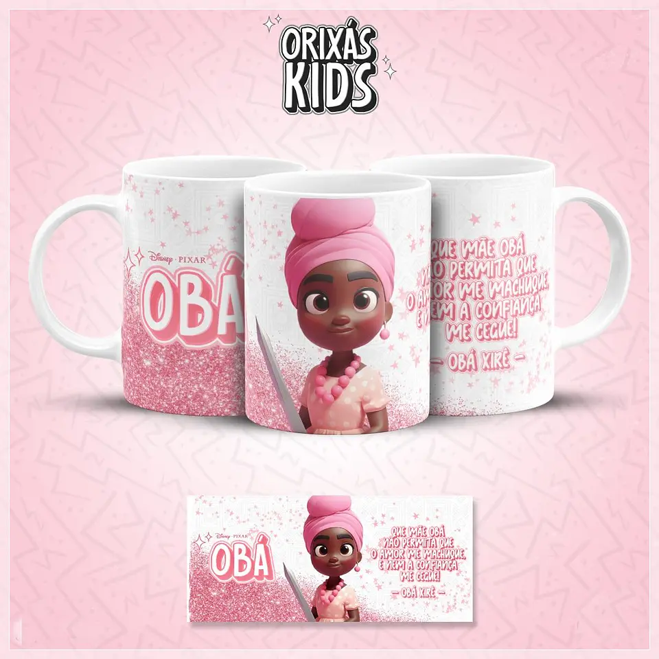 20 Artes para Caneca Orixás Kids Arquivo em Jpg 17