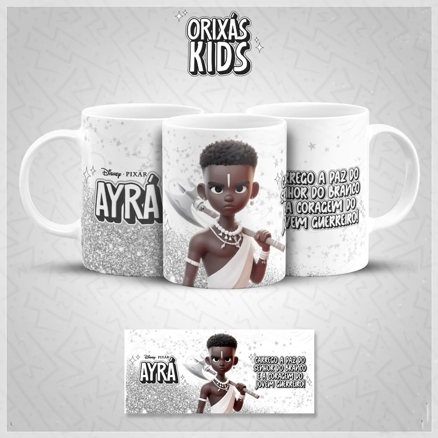 20 Artes para Caneca Orixás Kids Arquivo em Jpg 19
