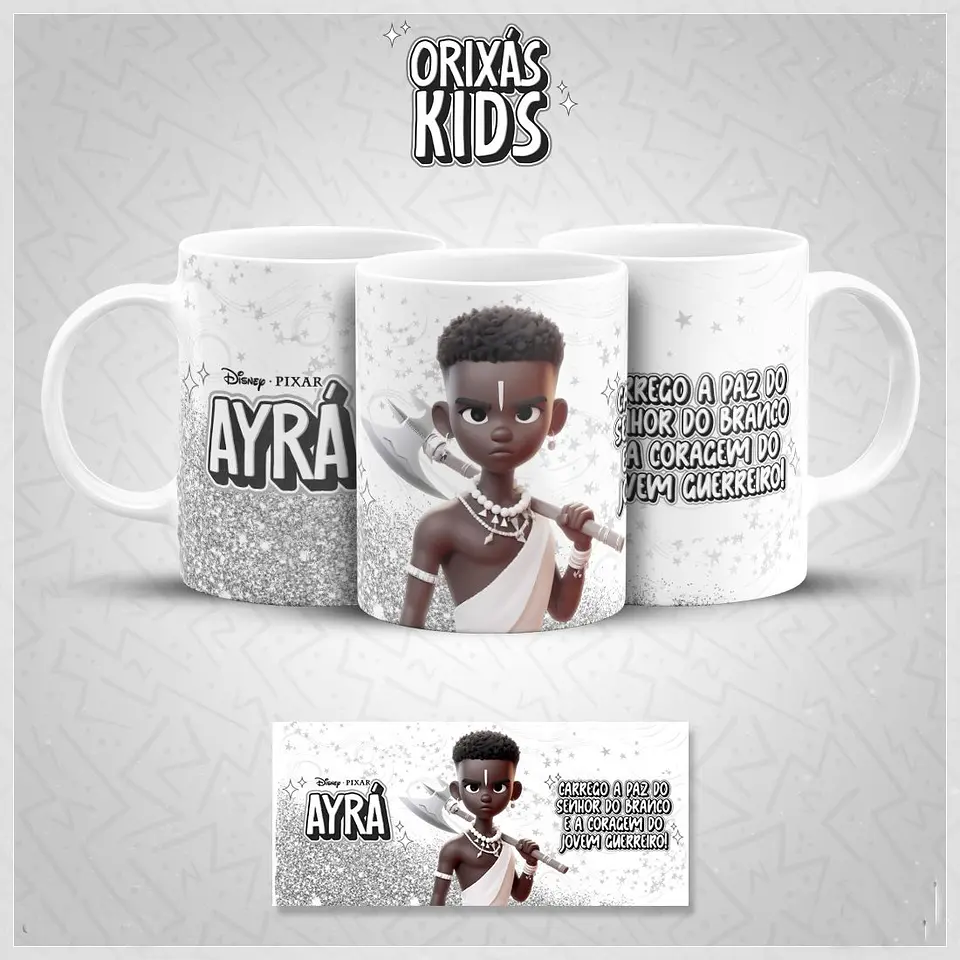 20 Artes para Caneca Orixás Kids Arquivo em Jpg 19