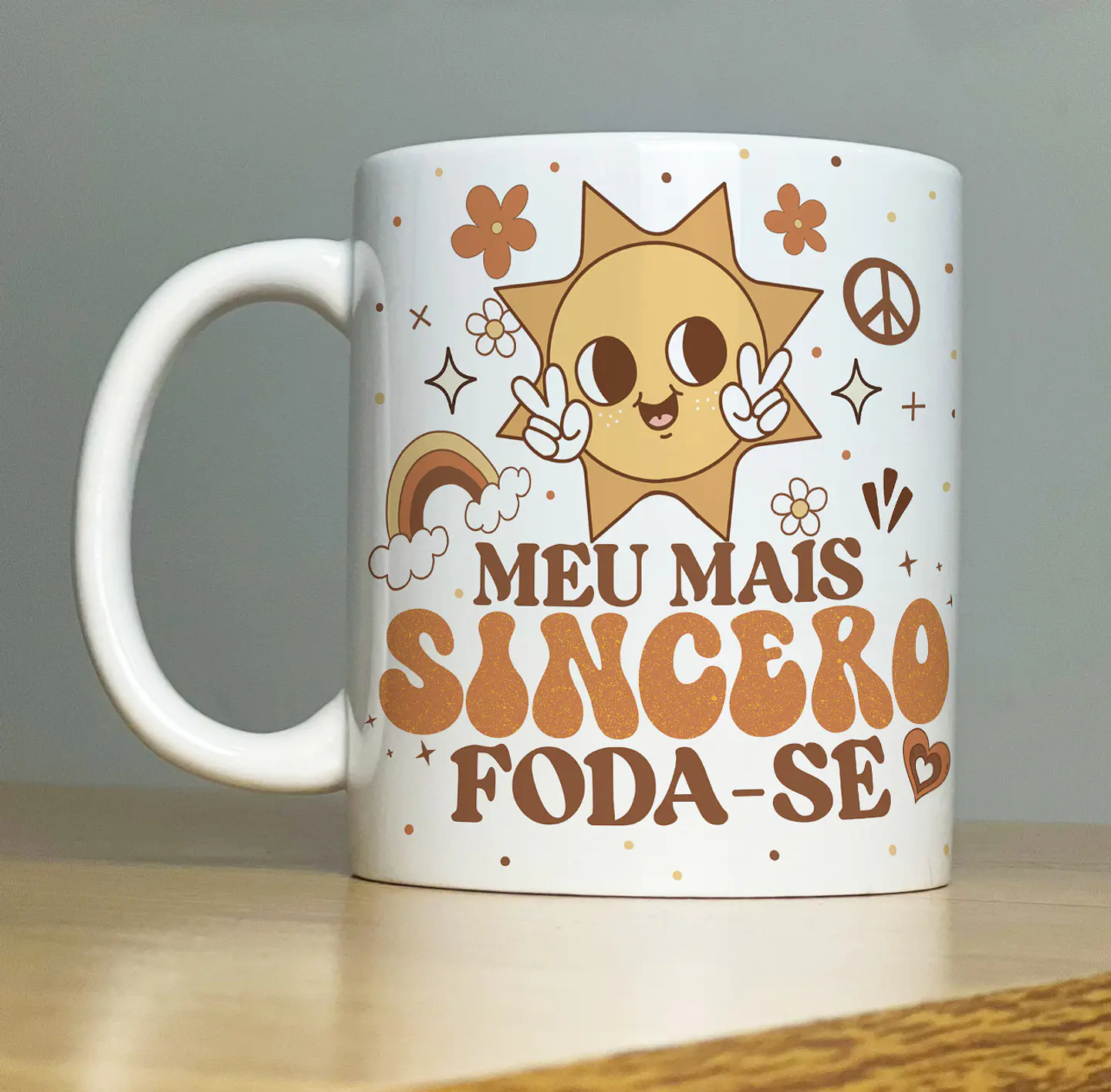 Arte Caneca Meu Mais sincero foda-se Arquivo Png 1