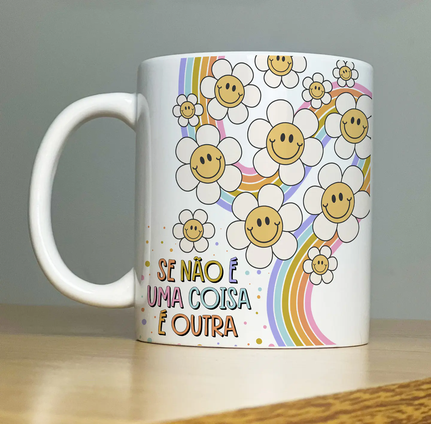 Arte Caneca Se não é uma coisa é outra Arquivo Png 1
