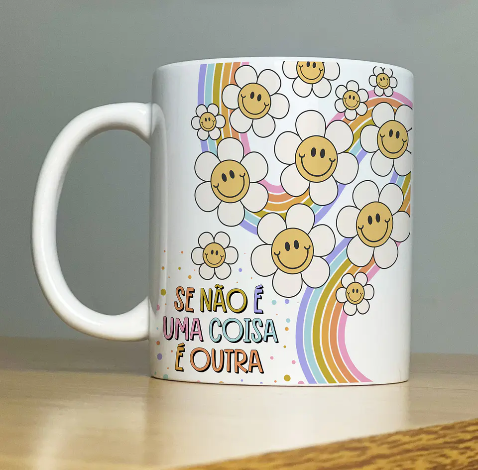 Arte Caneca Se não é uma coisa é outra Arquivo Png 1