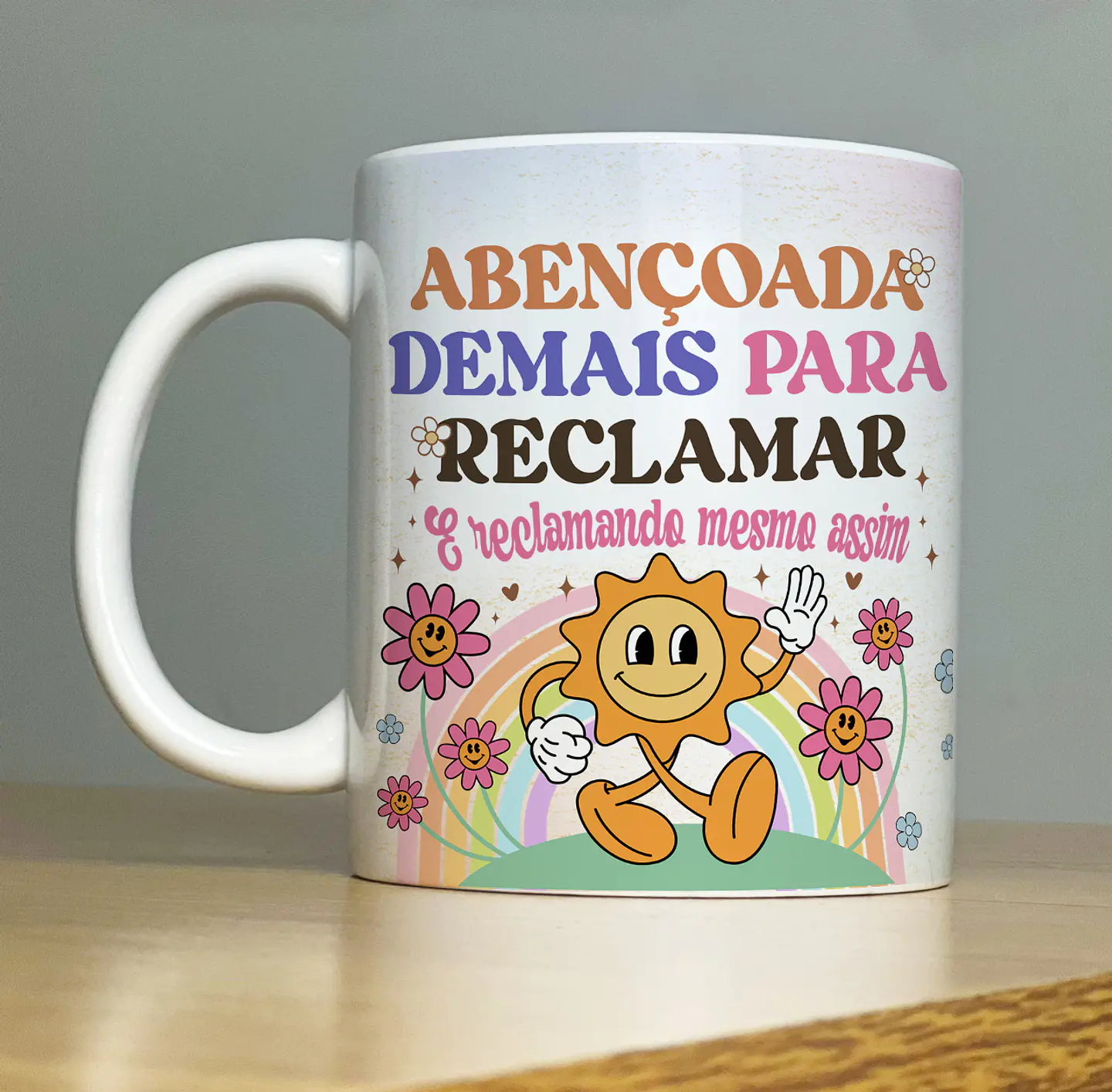 Arte Caneca Abençoada demais para reclamar e reclamando mesmo assim Arquivo Png 1