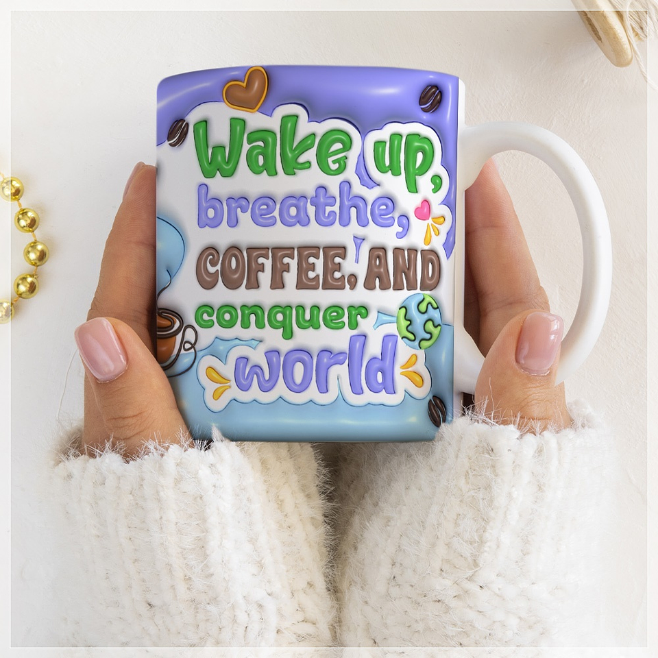 10 Artes para Caneca Café Inflados Arquivo Editável + Png 1