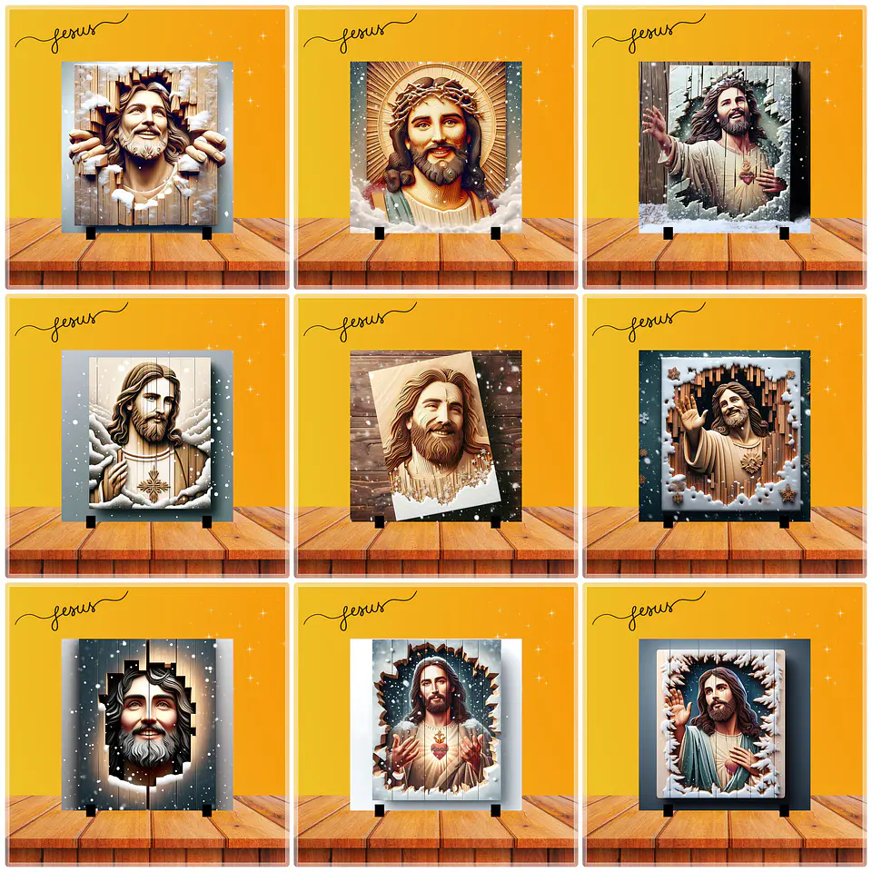 30 Artes para Caneca Almofada e Azulejo Jesus Cristo Arquivo em Jpg  1