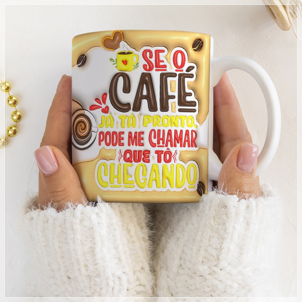 10 Artes para Caneca Café Inflados Arquivo Editável + Png 9