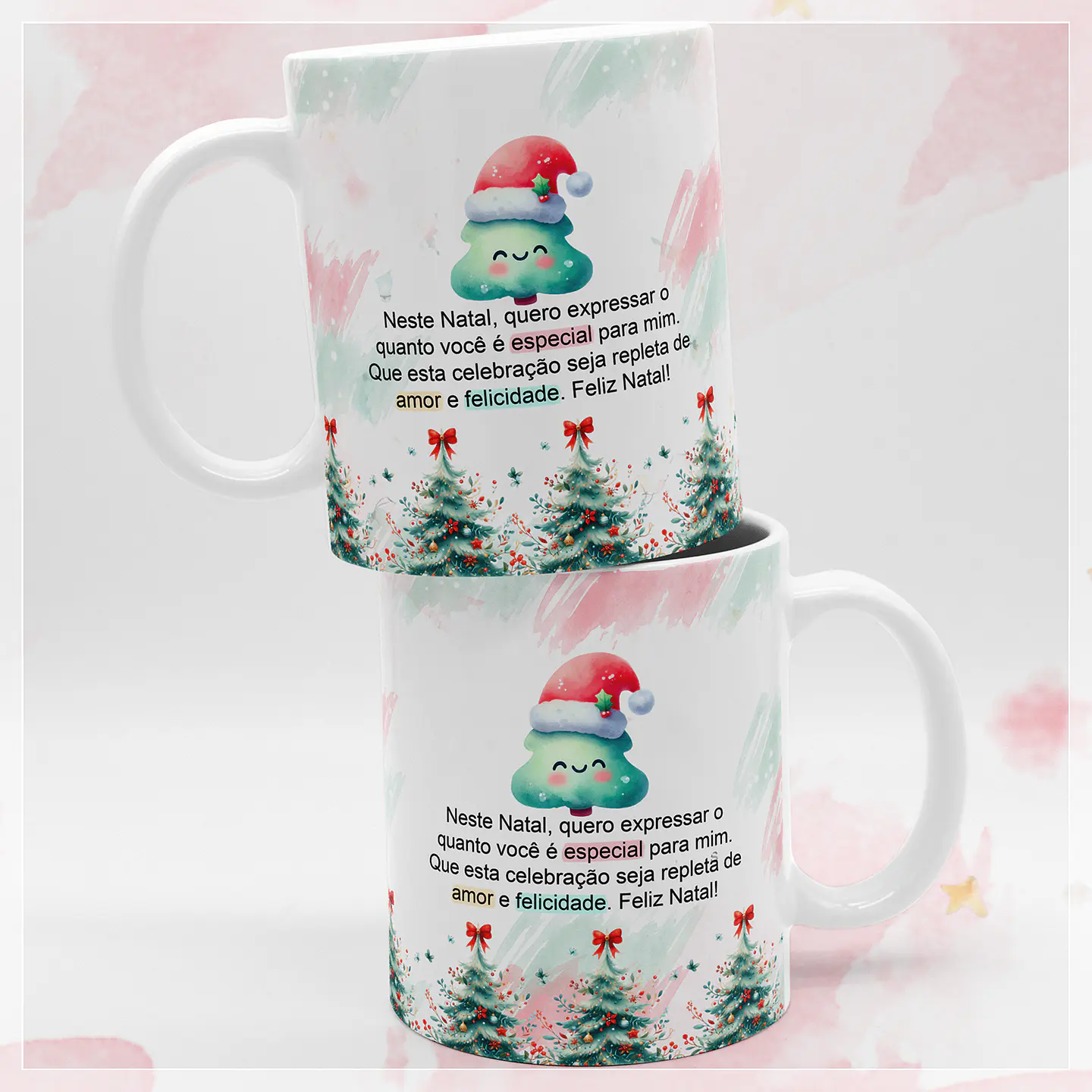 13 Artes para Caneca Doce Natal Aquarelado em Jpg 8
