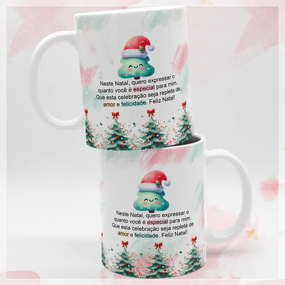 13 Artes para Caneca Doce Natal Aquarelado em Jpg 8