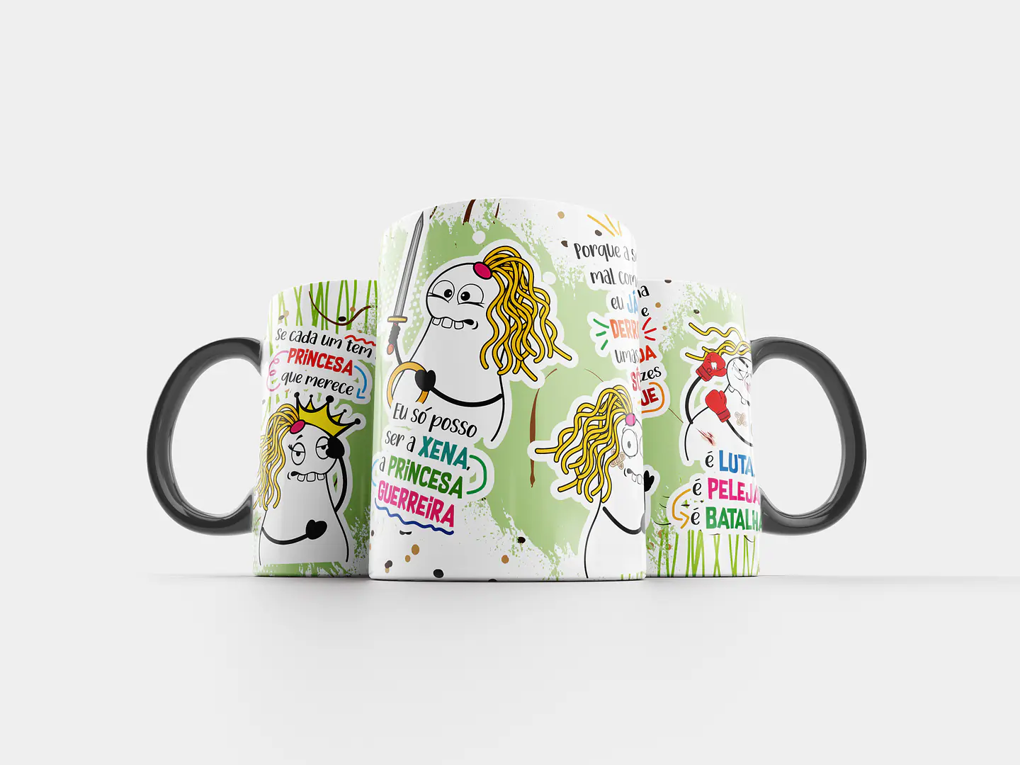 Arte Caneca Se cada um Tem a Princesa que Merece Xena Arquivo Png  1