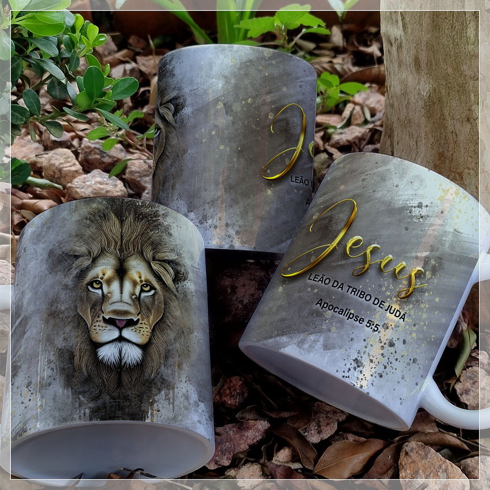 13 Artes Caneca Leão de Judá Arquivo em Jpg  1