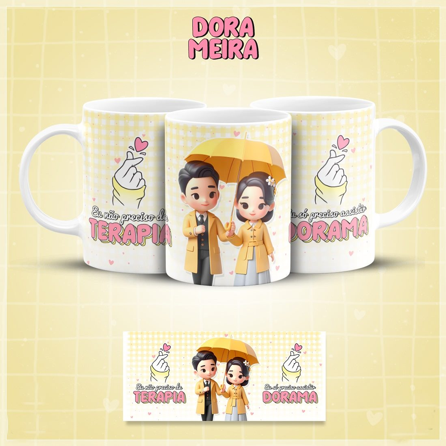 7 Artes Caneca Dorameira Arquivo em Jpg 5