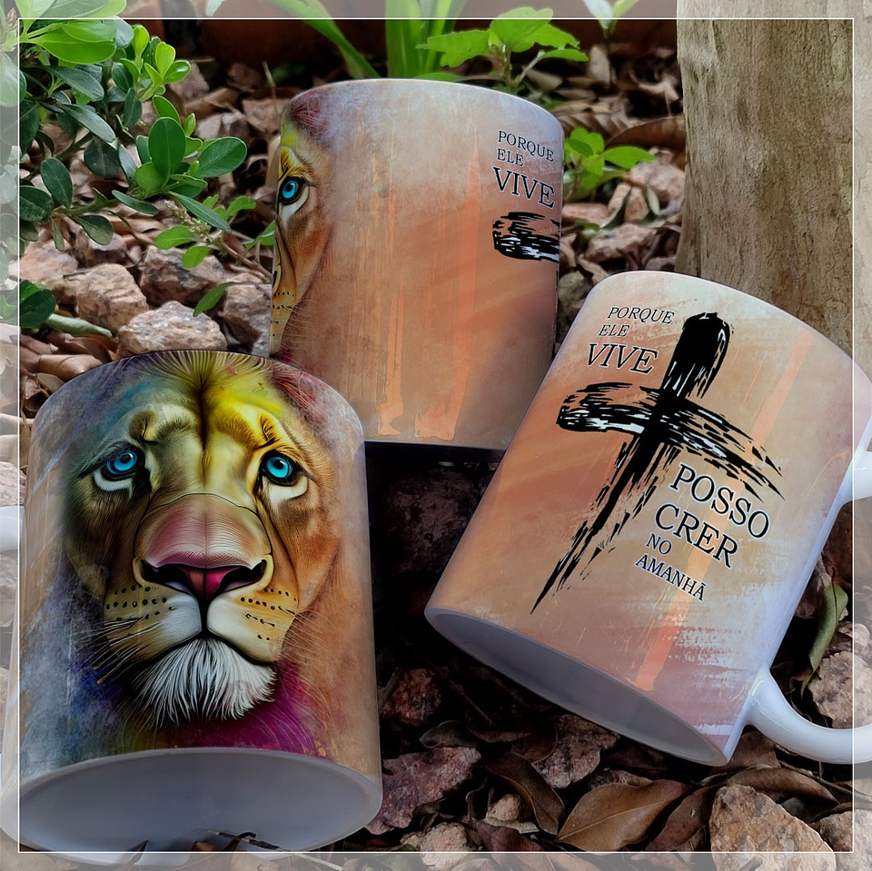 13 Artes Caneca Leão de Judá Arquivo em Jpg  4