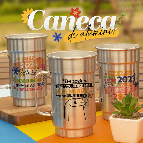 20 Artes Caneca Flork Ano Novo 2024 Arquivo em Jpg