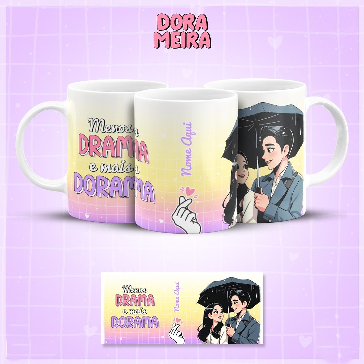 7 Artes Caneca Dorameira Arquivo em Jpg 7