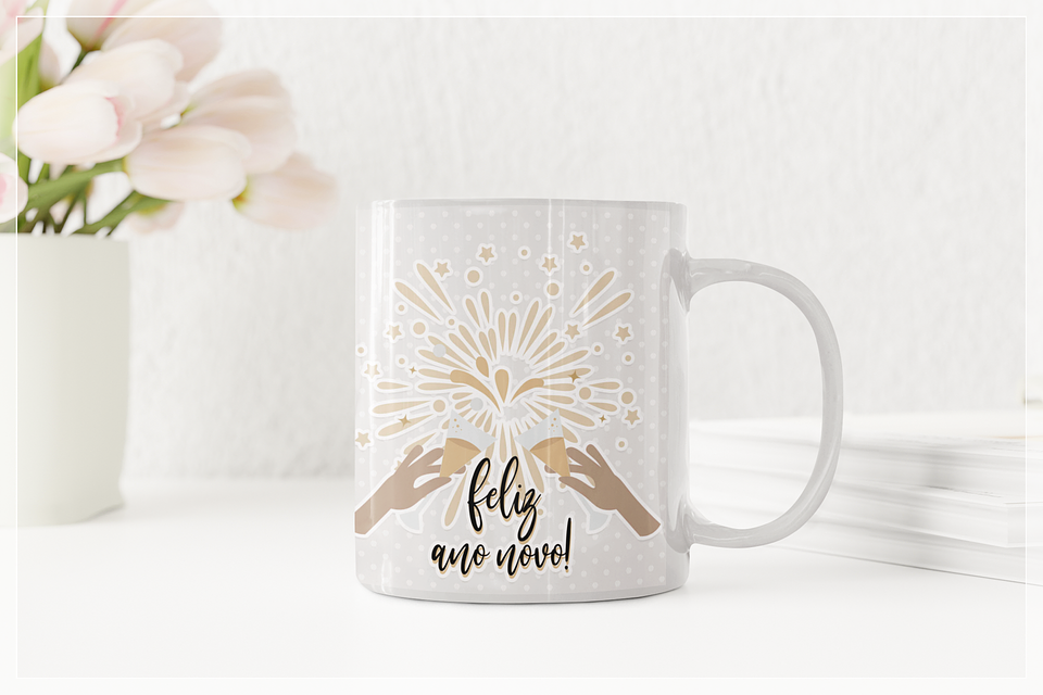 10 Artes para Caneca Ano Novo 2024 Arquivo em Jpg 2