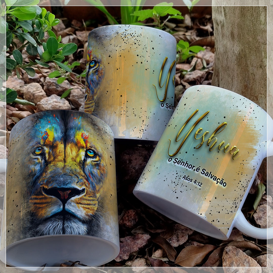 13 Artes Caneca Leão de Judá Arquivo em Jpg  7