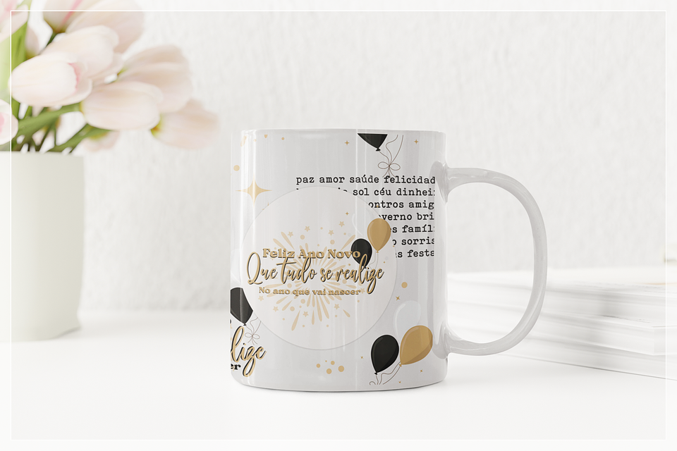 10 Artes para Caneca Ano Novo 2024 Arquivo em Jpg 10