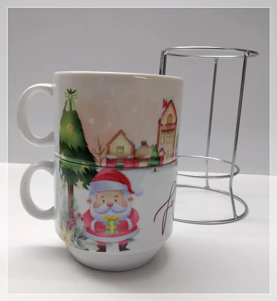 Artes para Torre de Xicaras Natalina em Jpg 7