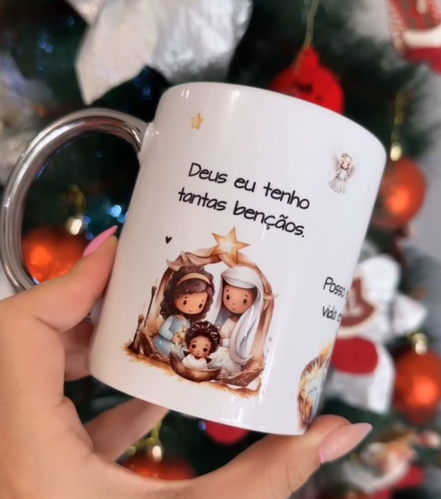 Artes para Caneca Deus Eu tenho tantas bençãos posso em minha vida enxergar Musica Frases Arquivos Editável + Jpg  1