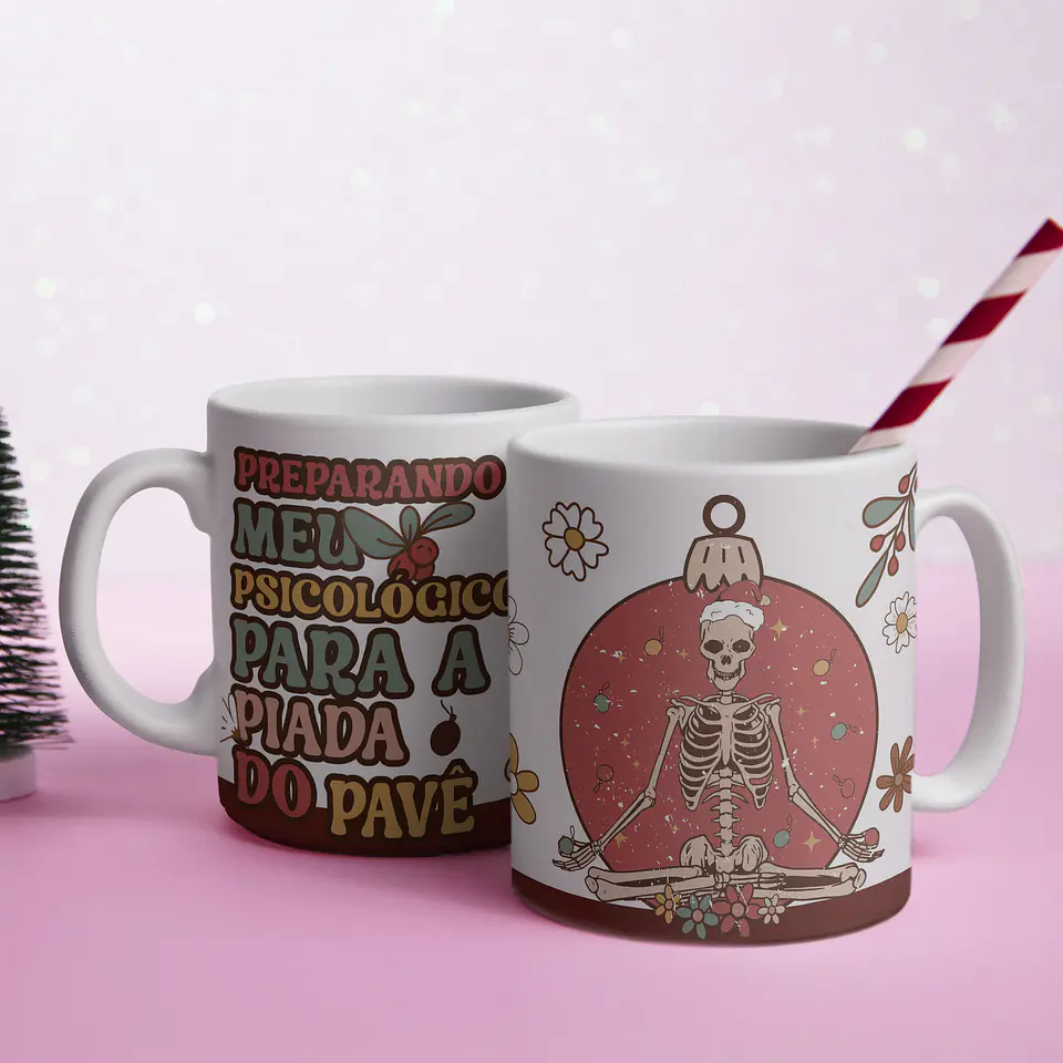 5 Artes para Caneca Natal Frases Arquivo Editável  1