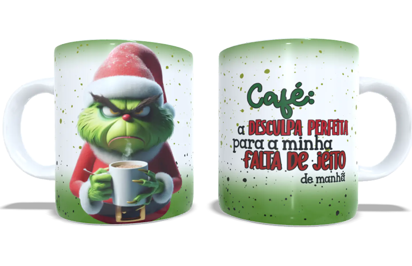 4 Artes para Caneca Grinchi Natal Arquivo em Jpg 4