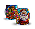 8 Artes para Caneca Papai Noel Arquivo em Jpg