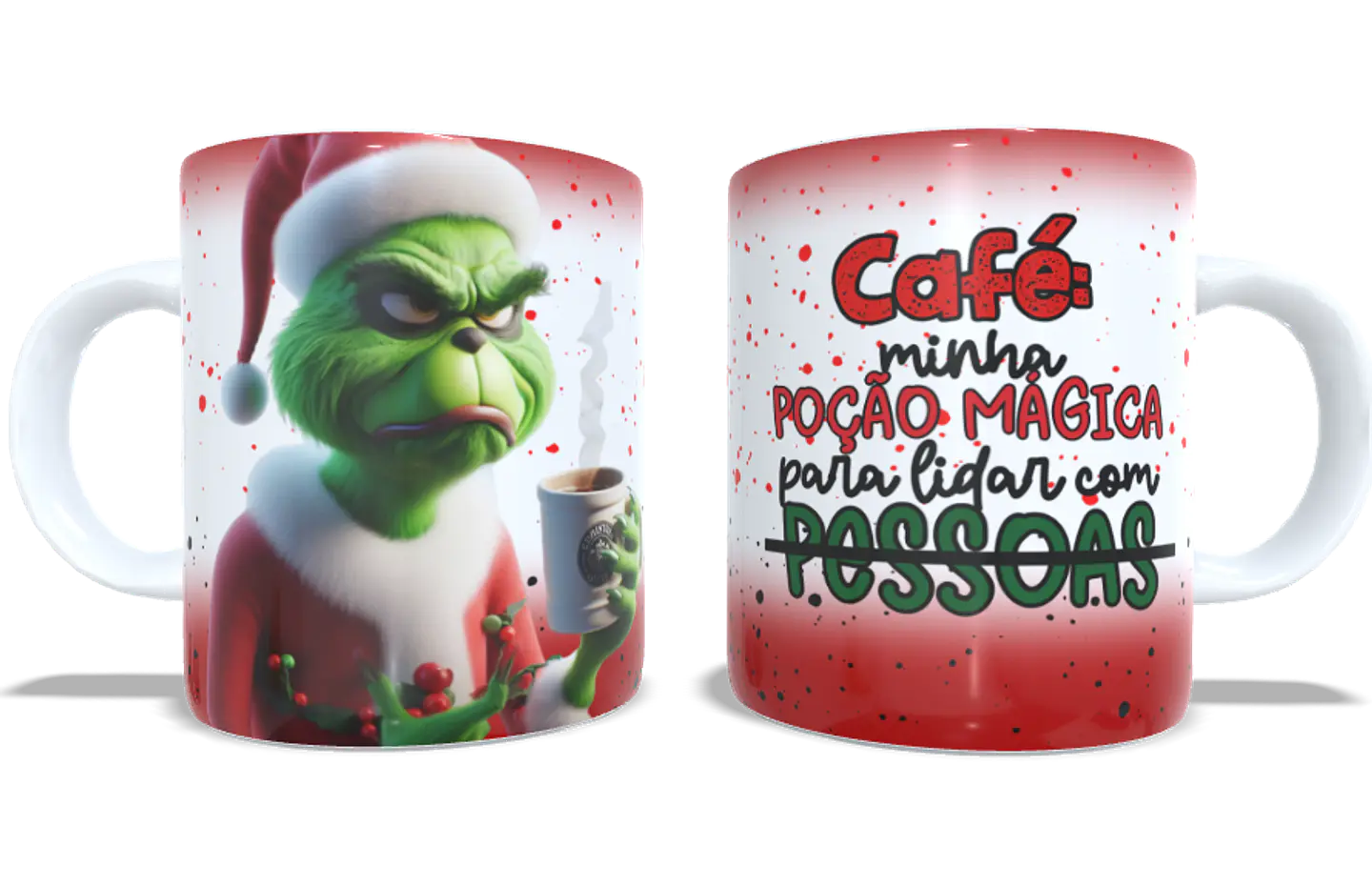 4 Artes para Caneca Grinchi Natal Arquivo em Jpg 5